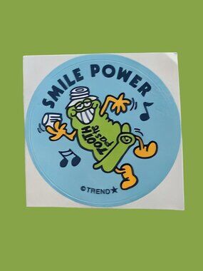 10/$25 Toothpaste "Smile Power" Scratch & Sniff Retro Sticker